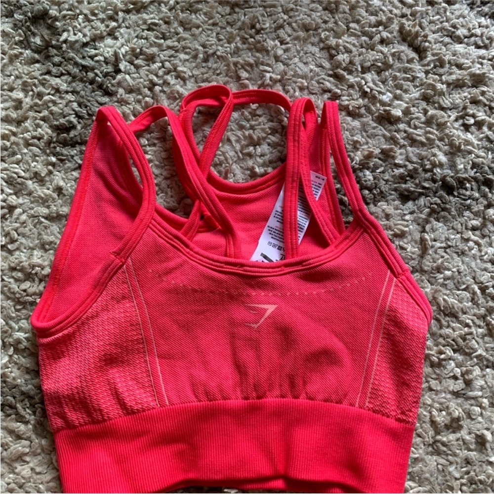 Gymshark Bright Pink Ultra Seamless Sports Bra - Picture 4 of 11